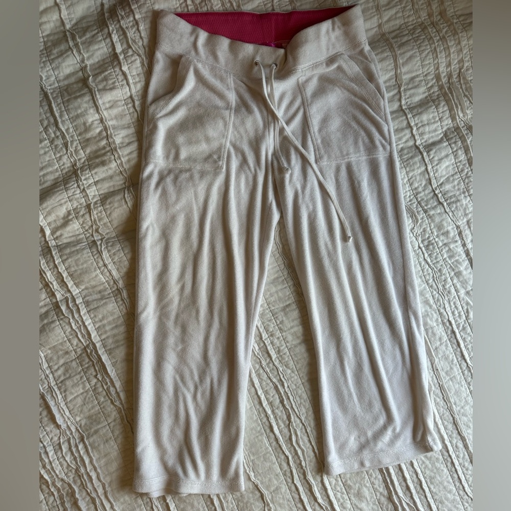 Terry cloth Y2k vintage white sweatpants